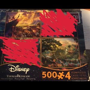 Lion king and jungle book 500 piece puzzle